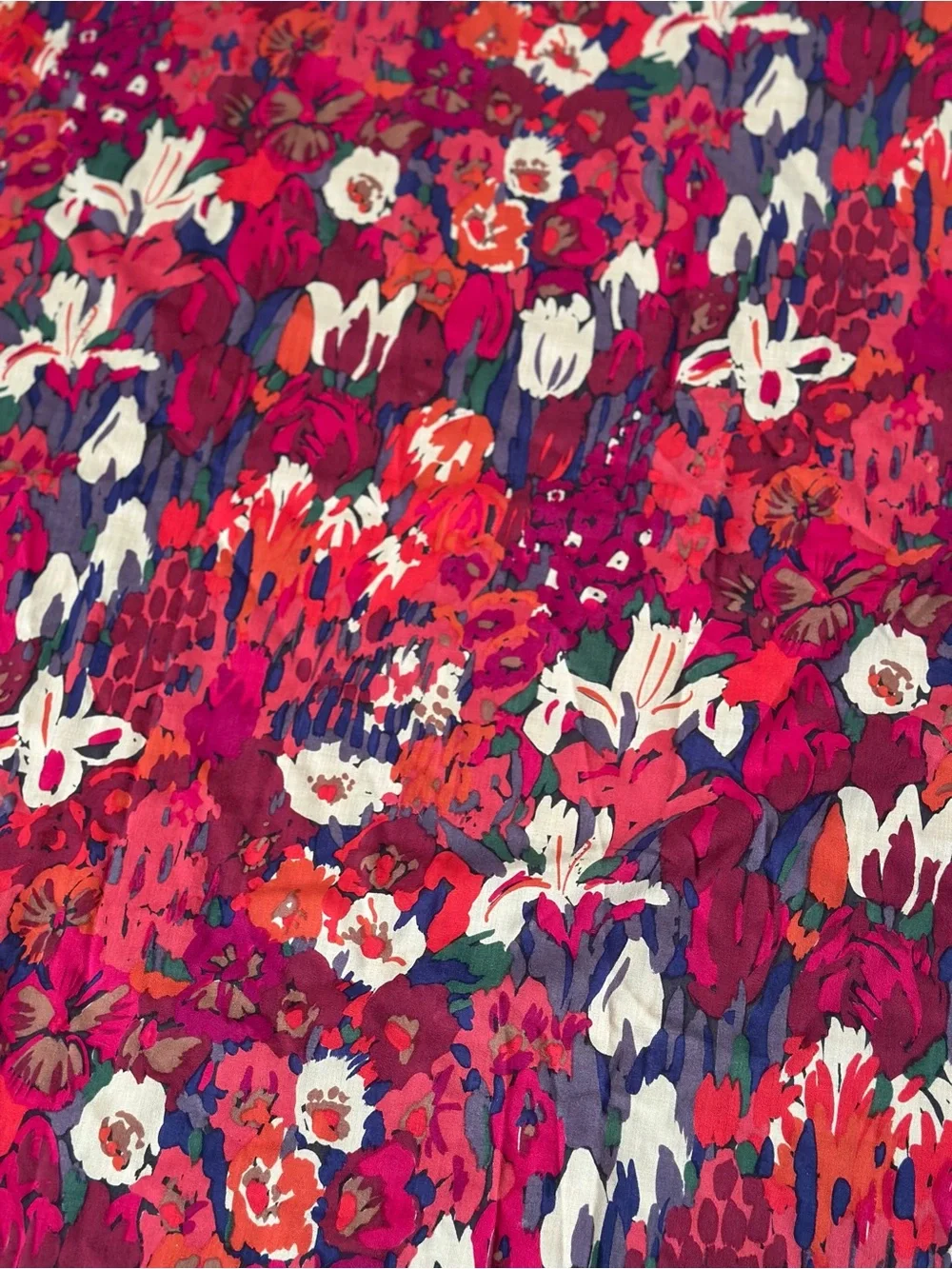 Liberty London All Wool Floral Scarf 50